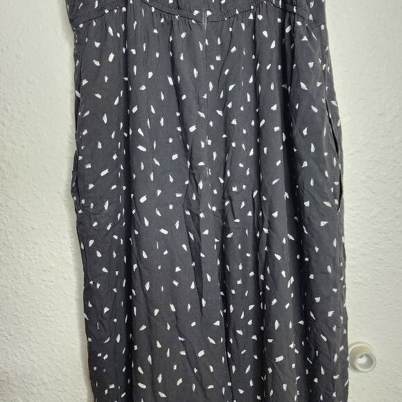 Lulus In Demand Black and White Print Sleeveless Wide-Leg Jumpsuit Size XL - Picture 3 of 12